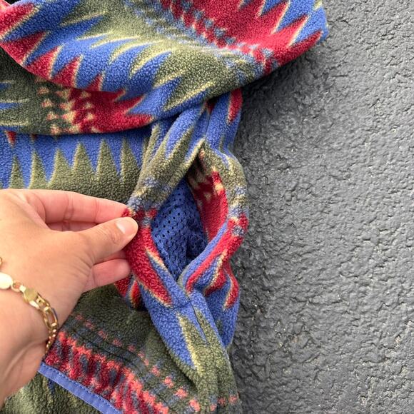 Vintage Patagonia Synchilla Minnehaha Flame Aztec Fleece Pullover - Picture 7 of 8
